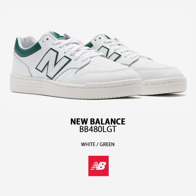 New Balance ニューバランス スニーカー BB480LGT WHITE GREEN