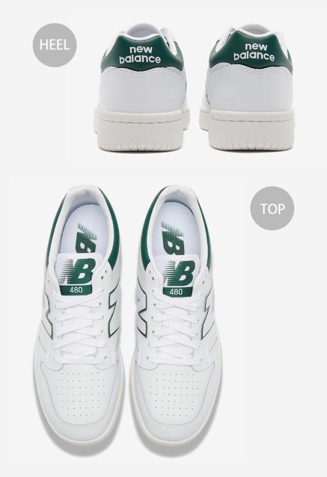 New Balance ニューバランス スニーカー BB480LGT WHITE GREEN