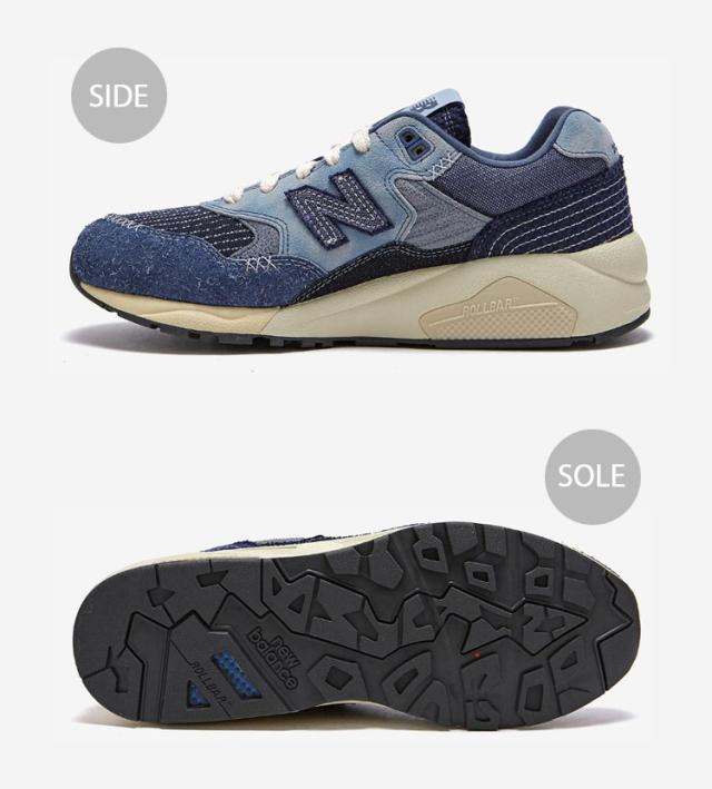 New Balance ニューバランス スニーカー MT580JP デニム BLUE NAVY GRAY シューズ BOROPACK NewBalance580 ニューバランス580 ボロパック_3