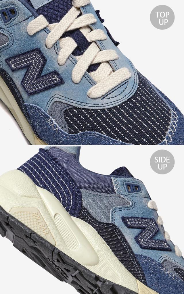 New Balance ニューバランス スニーカー MT580JP デニム BLUE NAVY GRAY シューズ BOROPACK NewBalance580 ニューバランス580 ボロパック_5