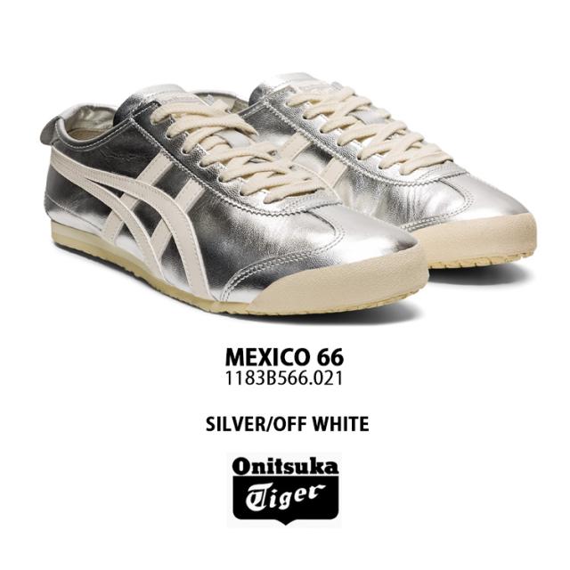 Onitsuka Tiger オニツカタイガー スニーカーMEXICO 66 SILVER OFF WHITE メンズ レディース 男性用 女性用_1