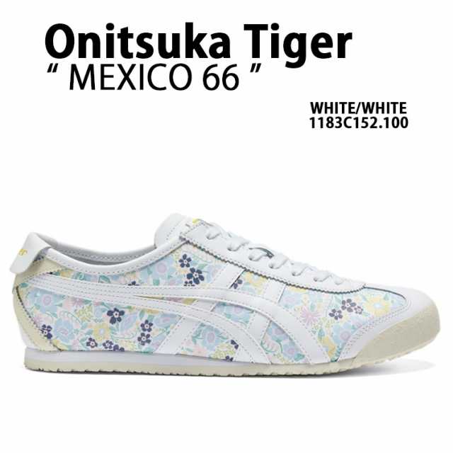 Onitsuka Tiger オニツカタイガー スニーカー MEXICO 66 メキシコ 66 1183c152.100 シューズ WHITE 花柄 ホワイト フラワー