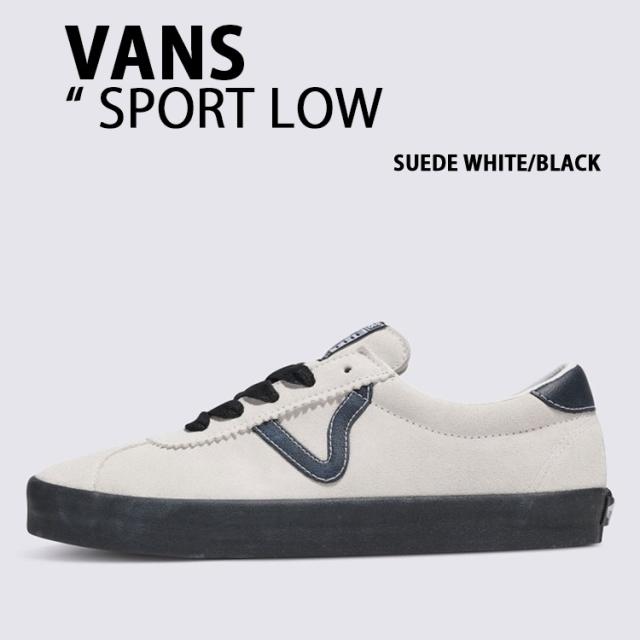 VANS バンズ スニーカーSPORT LOW SUEDE WHITE BLACK VN000CQRYB2 スポーツロウ スウェード