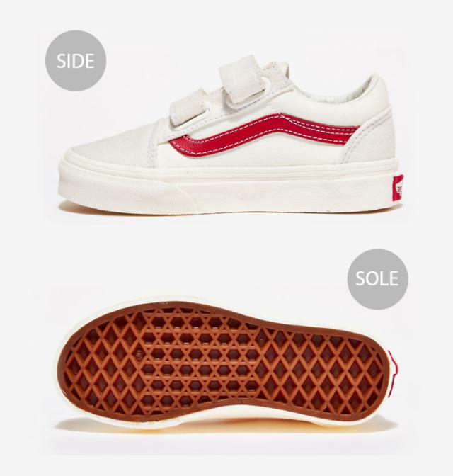 VANS バンズ キッズ スニーカー OLDSKOOL V MARSHMALLOW RACING