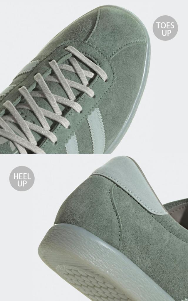 adidas originals アディダス スニーカー TOBACCO GY7397 タバコ SILVER GREEN PANTONE ALUMINIUM スエード シューズ 3ストライプ_4