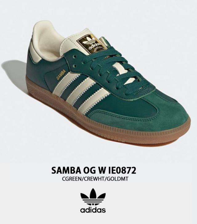 adidas originals アディダス スニーカー SAMBA OG W IE0872 サンバ オリジナル CGREEN CREWHT GOLDMT グリーン_4