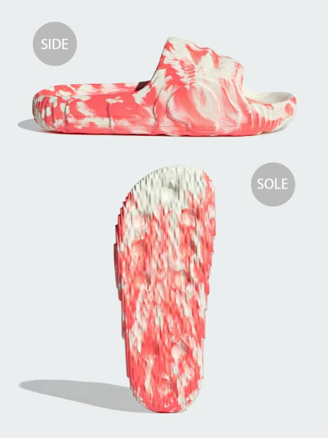 adidas originals アディダス  サンダル ADILETTE 22 SLIDE SANDAL ピンク IVORY RED IE5647 アディレッタ スライドサンダル シャワー_2