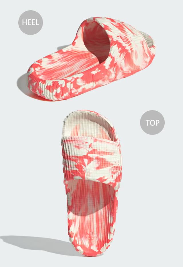 adidas originals アディダス  サンダル ADILETTE 22 SLIDE SANDAL ピンク IVORY RED IE5647 アディレッタ スライドサンダル シャワー_3