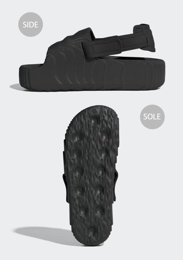 adidas originals アディダス レディース サンダル 厚底 ADILETTE 22 XLG SLIDE IE5649 ブラック CORE BLACK アディレッタ 厚底サンダル_2