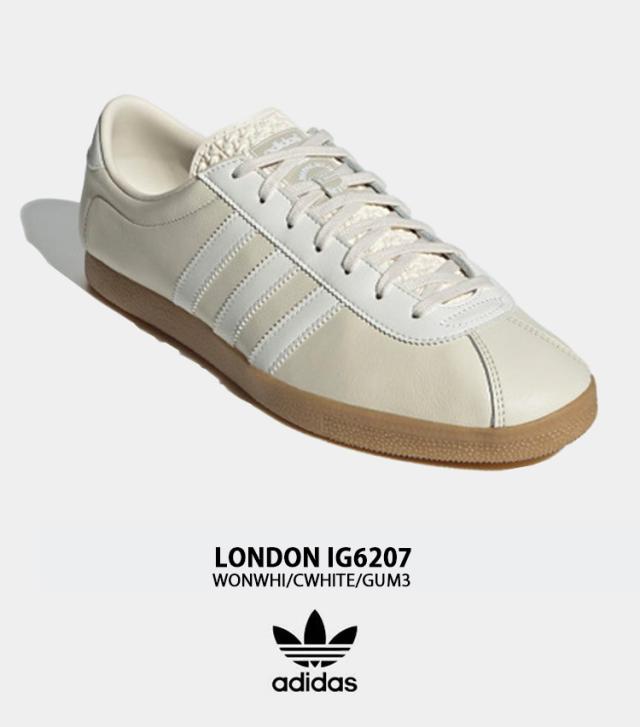 adidas originals アディダス スニーカー LONDON IG6207 WONWHI CWHITE GUM3 ロンドン ベージュ ホワイト ガム3 メンズ_4