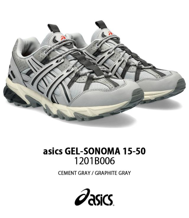 ASICS アシックス スニーカー GEL-SONOMA 15-50 1201B006-021 CEMENT GRAY GRAPHITE GRAY ゲルソノマ 15-50 セメントグレー グラファイトグレー メンズ レディース_1