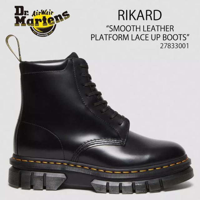 Dr.Martens ドクターマーチン ブーツ Rikard 8H シューズ RIKARD SMOOTH LEATHER PLATFORM LACE UP BOOTS Black 27833001