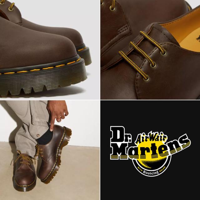 Dr.Martens ドクターマーチン レザーシューズ 1461 BEX CRAZY HORSE LEATHER OXFORD SHOES 27899201 Dark Brown 3EYE_3