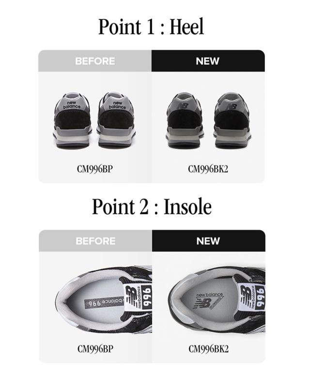 New Balance ニューバランス スニーカー CM996BK2 BLACK GRAY シューズ NewBalance996 ニューバランス996 本革 ブラック スエード_5