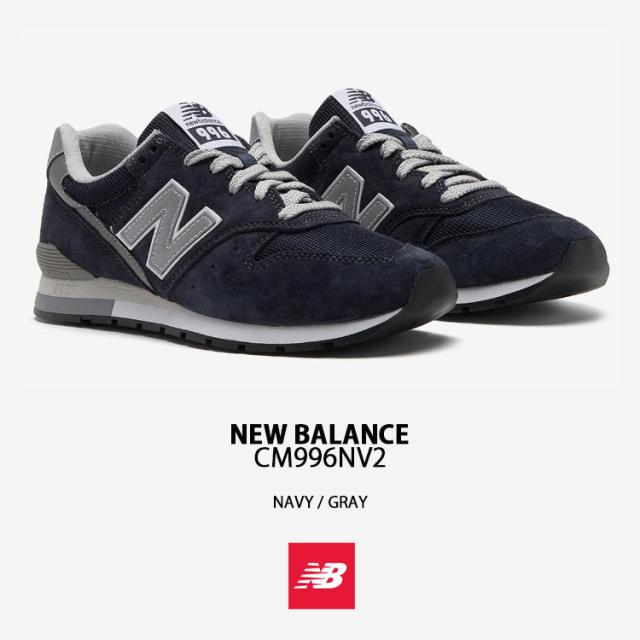New Balance ニューバランス スニーカー CM996NV2 NAVY GRAY シューズ NewBalance996 ニューバランス996 本革 ネイビー グレー スエード_1