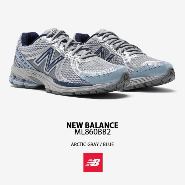 New Balance ニューバランス スニーカー ML860BB2 ARCTIC GRAY BLUE シューズ メッシュ NewBalance860 アークティックグレー ブルー_1