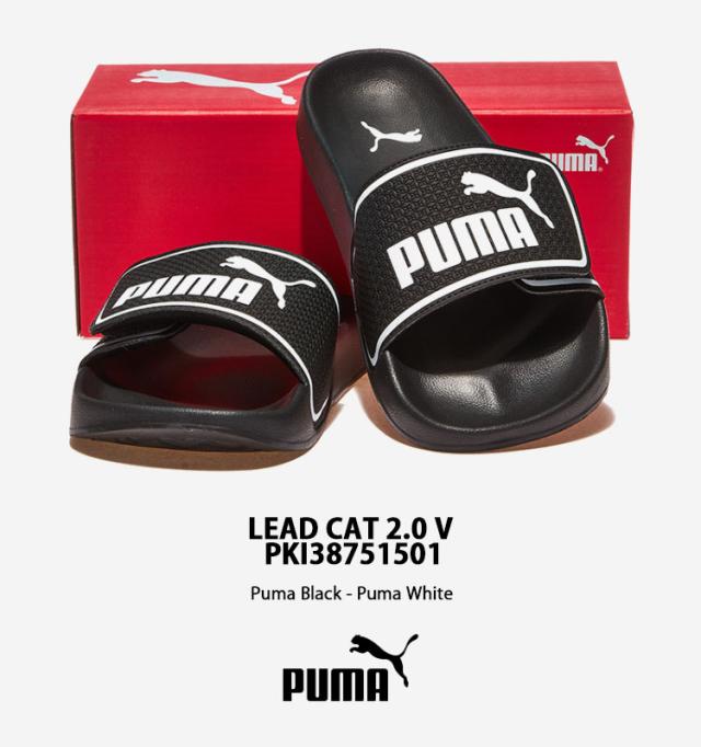 PUMA プーマ サンダル Readcat 2.0 V スライドサンダル BLACK WHITE