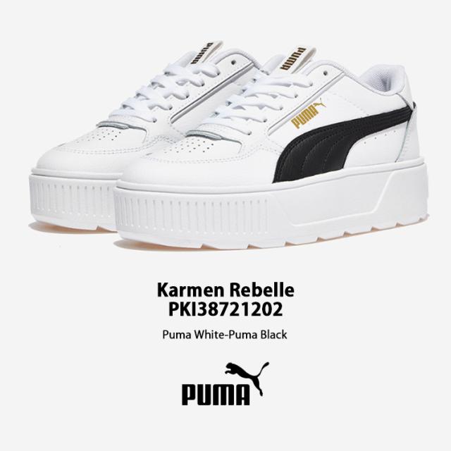 PUMA プーマ スニーカー KARMEN REBELLE WHITE BLACK カルメンリベル シューズ メンズ レディース_1