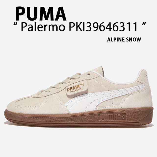 PUMA プーマ スニーカー Palermo パレルモ SNOW WHITE PKI39646311 シューズ スエード テラススタイル Tトゥ アルペンスノー ホワイト