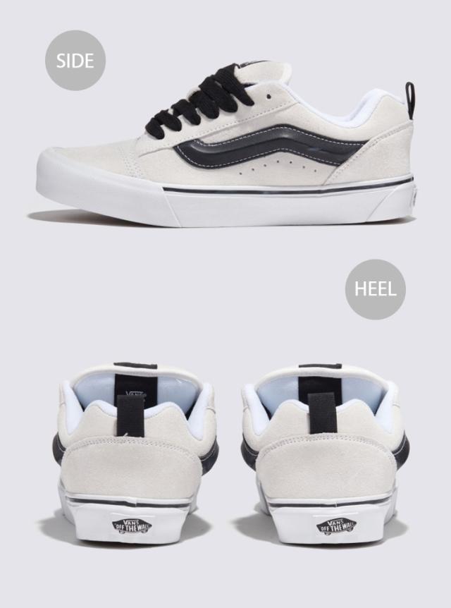 VANS バンズ スニーカー VANS Knu Skool SUEDE WHITE BLACK