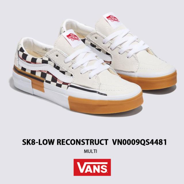 VANS バンズ スニーカーSK8-LOW RECONSTRUCT CAMO CHECK MULTI VN0009QS448 スケートロウリコンストラクト