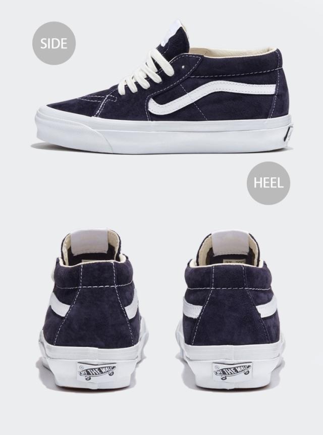 VANS バンズ スニーカー SK8-Mid REISSUE 83 LX PREMIUM PIG SUEDE BARITONE BLUE VN000CQQCIE バンズ スケート_1