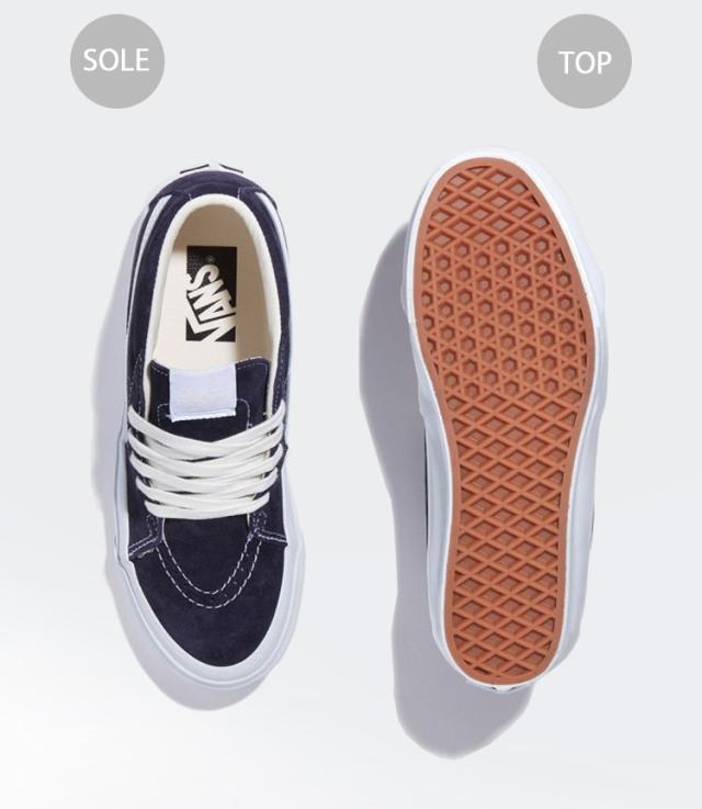 VANS バンズ スニーカー SK8-Mid REISSUE 83 LX PREMIUM PIG SUEDE BARITONE BLUE VN000CQQCIE バンズ スケート_2