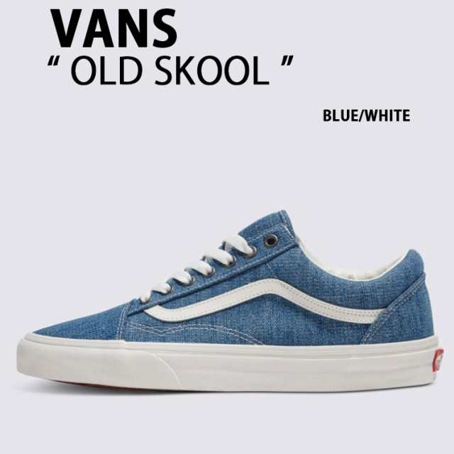 VANS バンズ スニーカー OLD SKOOL THREADED DENIM BLUE WHITE VN000CR5Y6Z オールドスクールの通販は