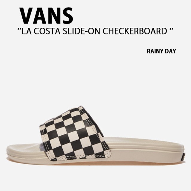 VANS バンズ サンダル LA COSTA SLIDE-ON RAINY DAY VN0A5HF5J92 ラコスタ スライドオン チェッカーボード レイニー