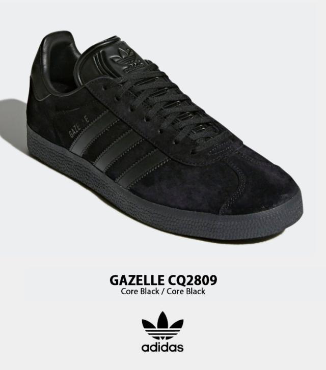 adidas originals アディダス スニーカー GAZELLE CQ2809 CORE BLACK ガゼル シューズ スエード テラス系 T-トゥ コアブラック_1