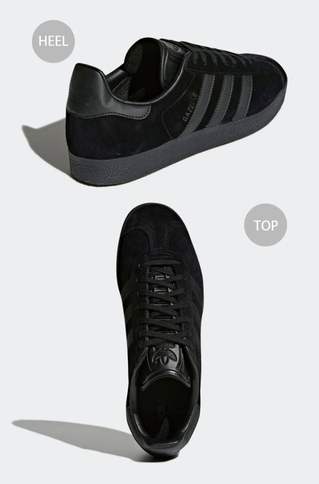 adidas originals アディダス スニーカー GAZELLE CQ2809 CORE BLACK ガゼル シューズ スエード テラス系 T-トゥ コアブラック_3