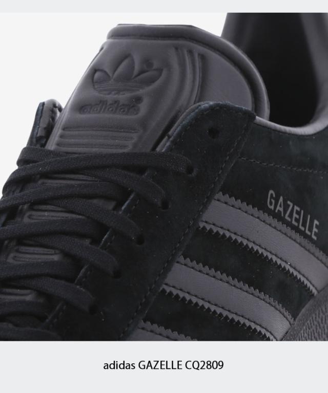 adidas originals アディダス スニーカー GAZELLE CQ2809 CORE BLACK ガゼル シューズ スエード テラス系 T-トゥ コアブラック_4