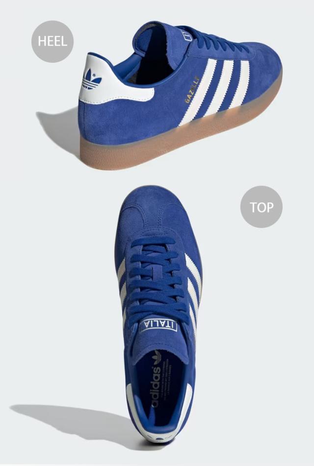 adidas originals アディダス スニーカー GAZELLE ITALY ID3725 イタリア ROYAL BLUE WHITE GUM ガゼル アズーリ スエード ロイヤルブルー_3