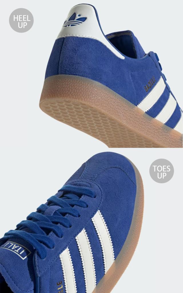 adidas originals アディダス スニーカー GAZELLE ITALY ID3725 イタリア ROYAL BLUE WHITE GUM ガゼル アズーリ スエード ロイヤルブルー_4