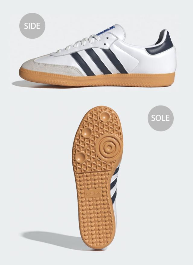 adidas originals アディダス スニーカー SAMBA OG IF3814 サンバ オリジナル WHITE INDIGO GUM シューズ スエードアッパー ガムラバー_2