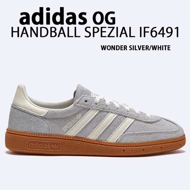 adidas Originals アディダス レディース スニーカー HANDBALL SPEZIAL IF6491 SILVER WHITE ハンドボール テラス系 ニュアンスカラー