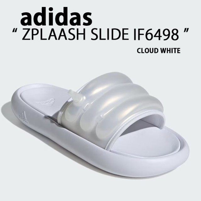 adidas アディダス サンダル ZPLAASH SLIDE SANDAL IF6498 スプラッシュ WHITE スライドサンダル シャワーサンダル エアー ホワイト の通販は 13,980円