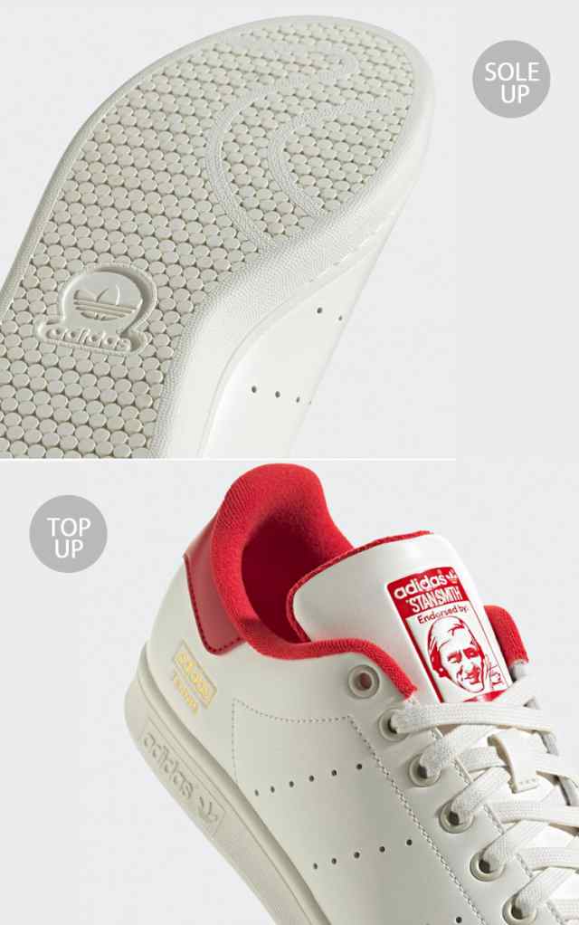 adidas originals アディダス スニーカー STANSMITH TENNIS IH5972 スタンスミス WHITE COLLEGE RED GOLD レザーテニス カレッジレッド