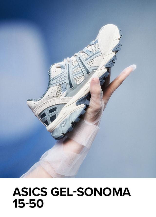 ASICS アシックス スニーカー GEL-SONOMA 15-50 1203A546-020 SMOKE MID GRAY ゲルソノマ 15-50 スモーク ミッドグレー メッシュ_1