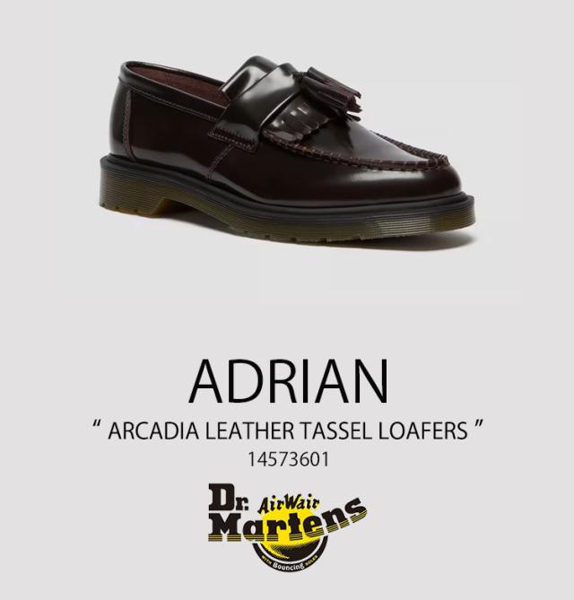 Dr.Martens ドクターマーチン タッセル ローファーシューズ ADRIAN ARCADIA LEATHER TASSEL LOAFERS 14573601 Cherry Red Arcadia チェリー レッド_1