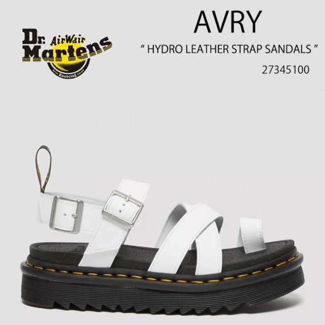 Dr.Martens ドクターマーチン サンダル ストラップサンダル AVRY HYDRO LEATHER STRAP SANDALS 27345100 White Hydro Leather レディース