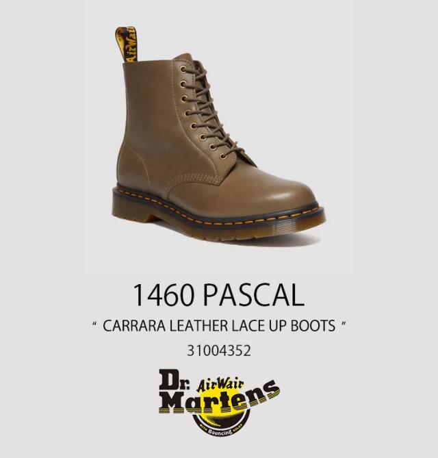 Dr.Martens ドクターマーチン 8ホールブーツ レザーブーツ 1460 PASCAL CARRARA LEATHER LACE UP BOOTS 31004352 Olive Carrara_1