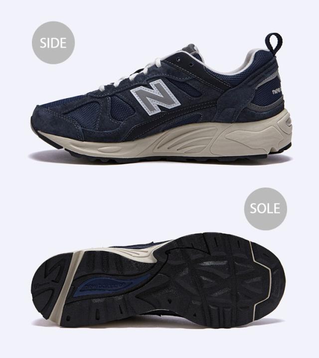New Balance ニューバランス スニーカー CM878OB1 NAVY GRAY DENIM シューズ NewBalance CM878 ニューバランスCM878 スエード メッシュ_2