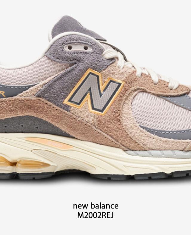 New Balance ニューバランス スニーカー M2002REJ BEIGE GRAY シューズ M2002R EJ 本革 スエード メッシュアッパー ベージュ グレー_4