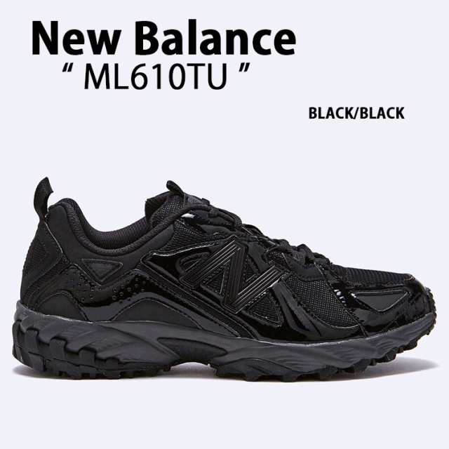 New Balance ニューバランス スニーカー ML610 ML610TU BLACK シューズ ブラック ランニングシューズ メッシュアッパー