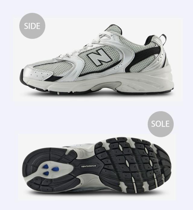 New Balance ニューバランス スニーカー MR530FGB WHITE BLACK シューズ メッシュ NewBalance530 ニューバランス530 ランニングシューズ