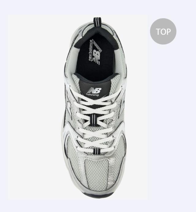 New Balance ニューバランス スニーカー MR530FGB WHITE BLACK シューズ メッシュ NewBalance530 ニューバランス530 ランニングシューズ