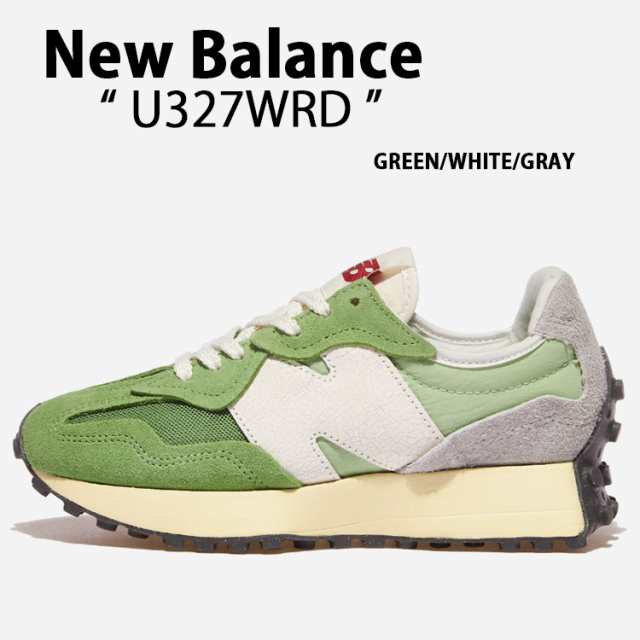 New Balance ニューバランス スニーカー U327WRD GREEN WHITE GRAY シューズ スエードアッパー NewBalance327 グリーン ホワイト