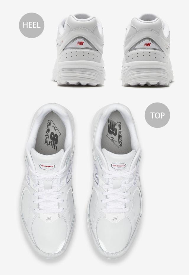 New Balance ニューバランス スニーカー UGS2002D WHITE GOLF シューズ ゴルフ NEWBALANCE2002 レザー 本革 スパイクレス ホワイト_3