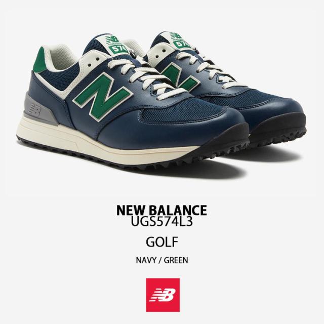 New Balance ニューバランス ゴルフ シューズ UGS574L3 GOLF NAVY GREEN スニーカー NewBalance574 ニューバランス574 ゴルフシューズ_1
